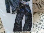 black clone lace suit a